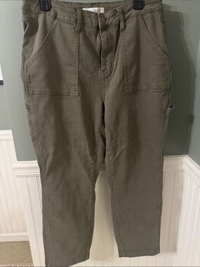 Judy Blue Womens Olive Cargo Utility Pants 14W